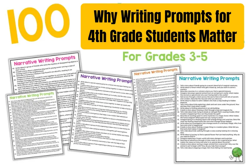 why writing prompts for 4th grade students matter